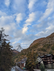 ur view of Matterhorn, one of the highest summits in the Alps (and the mountain on the toblerone!) from Zermatt, Switzerland.
